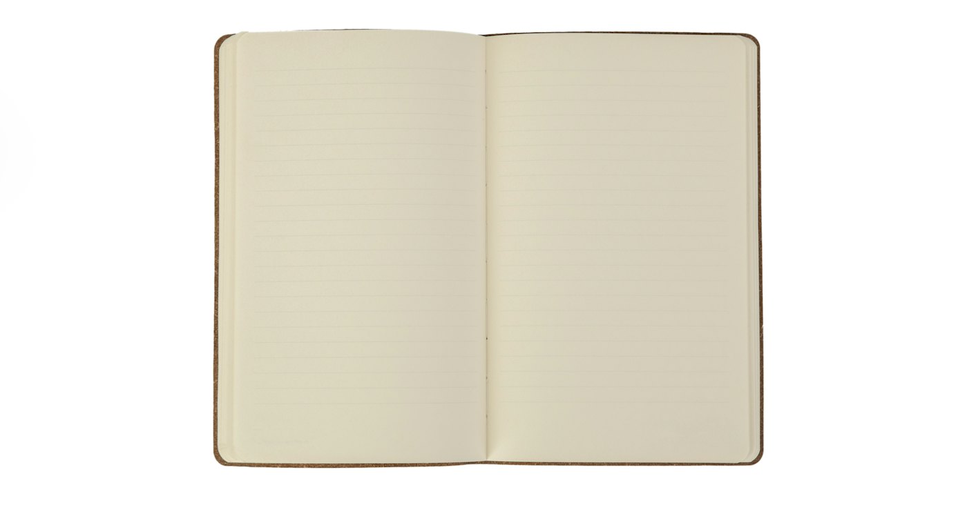 An open notebook and pen for budgeting