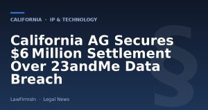 California AG Secures $6 Million Settlement Over 23andMe Data Breach