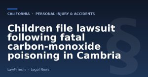 Children file lawsuit following fatal carbon-monoxide poisoning in Cambria