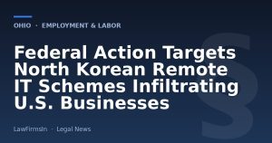 Federal Action Targets North Korean Remote IT Schemes Infiltrating U.S. Businesses