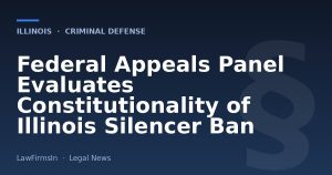 Federal Appeals Panel Evaluates Constitutionality of Illinois Silencer Ban