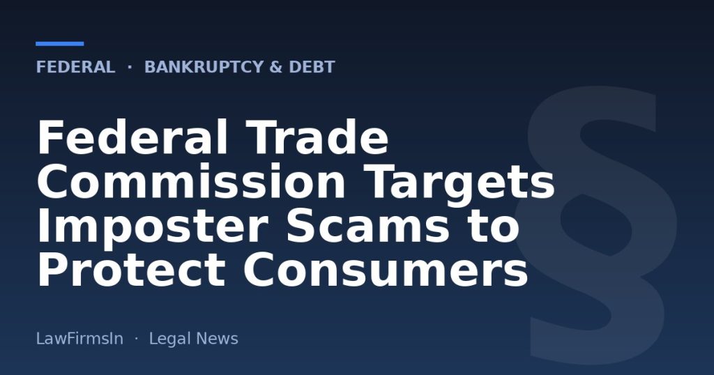 Federal Trade Commission Targets Imposter Scams to Protect Consumers