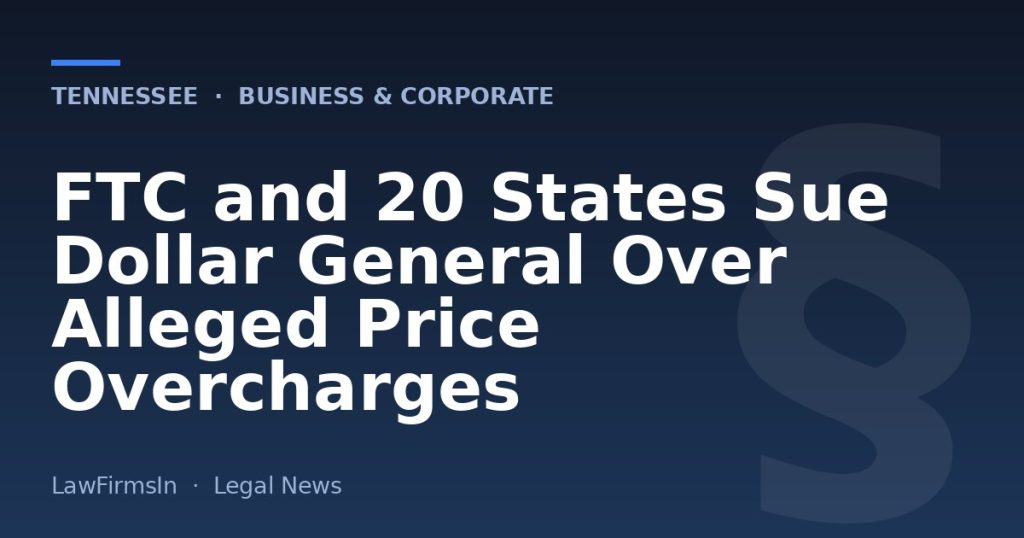FTC and 20 States Sue Dollar General Over Alleged Price Overcharges
