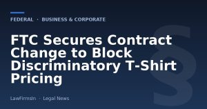 FTC Secures Contract Change to Block Discriminatory T‑Shirt Pricing