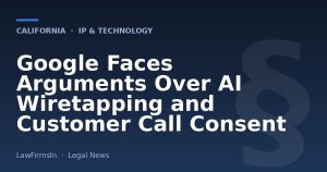 Google Faces Arguments Over AI Wiretapping and Customer Call Consent