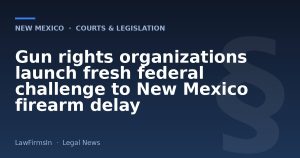 Gun rights organizations launch fresh federal challenge to New Mexico firearm delay