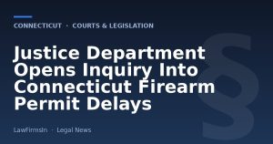 Justice Department Opens Inquiry Into Connecticut Firearm Permit Delays