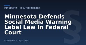 Minnesota Defends Social Media Warning Label Law in Federal Court