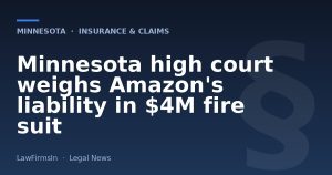Minnesota high court weighs Amazon's liability in $4M fire suit