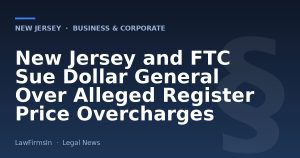 New Jersey and FTC Sue Dollar General Over Alleged Register Price Overcharges