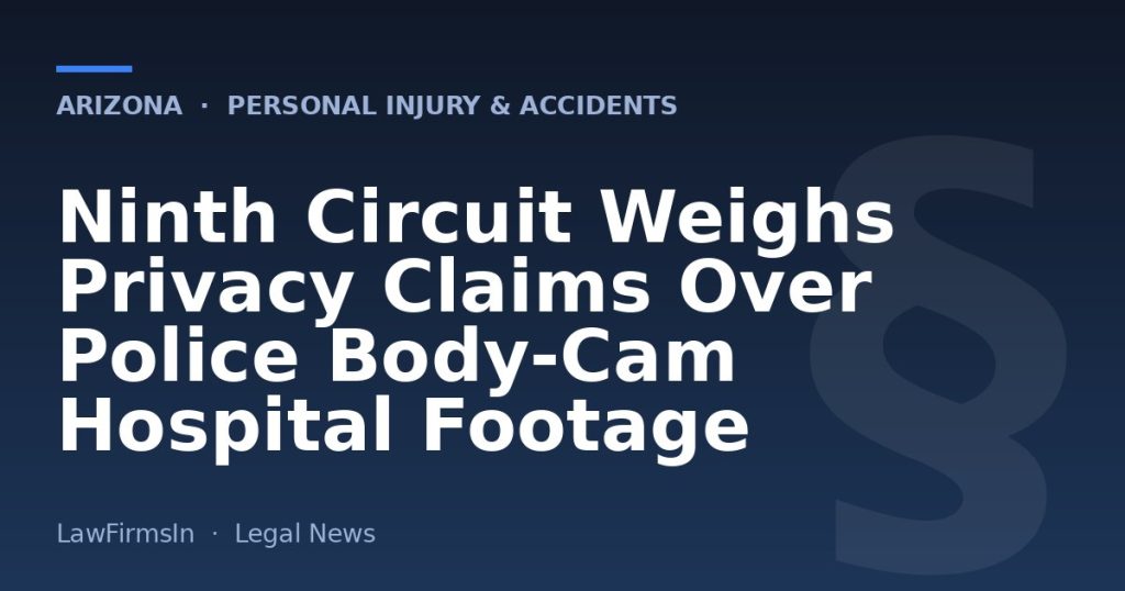 Ninth Circuit Weighs Privacy Claims Over Police Body-Cam Hospital Footage