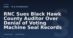 RNC Sues Black Hawk County Auditor Over Denial of Voting Machine Seal Records