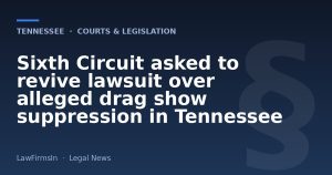 Sixth Circuit asked to revive lawsuit over alleged drag show suppression in Tennessee