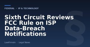 Sixth Circuit Reviews FCC Rule on ISP Data‑Breach Notifications