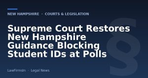 Supreme Court Restores New Hampshire Guidance Blocking Student IDs at Polls