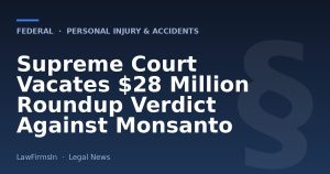 Supreme Court Vacates $28 Million Roundup Verdict Against Monsanto